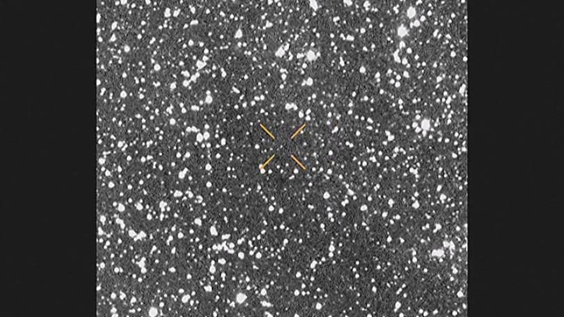 A starry sky with a target crosshair, symbolizing advanced data analysis and long-term climate projections in the future of weather forecasting.