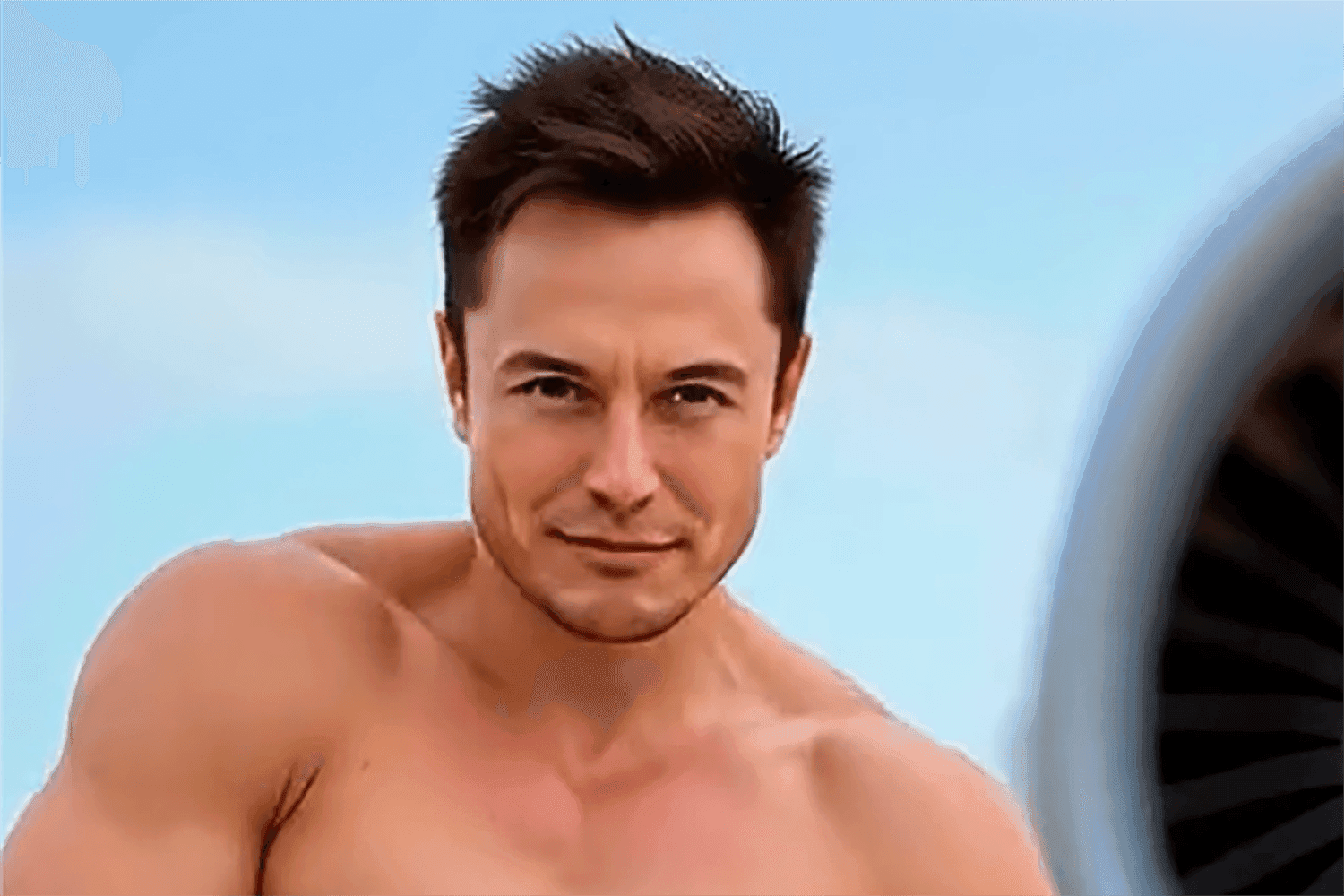 AI-generated image of Elon Musk, representing Grok's vision for unrestrained generative AI.