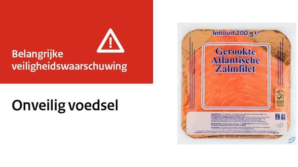 Belangrijke veiligheidswaarschuwing voor listeria in gerookte zalm.