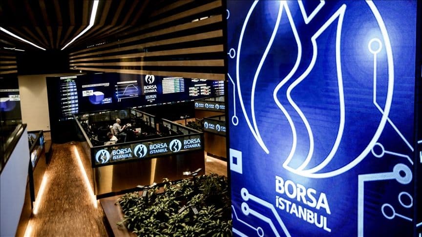 BIST 100 endeksinin yükselişle kapandığı Borsa İstanbul işlem salonu