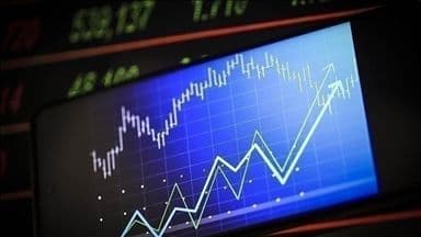 BIST 100 için teknik seviyeleri gösteren yükselen borsa grafiği