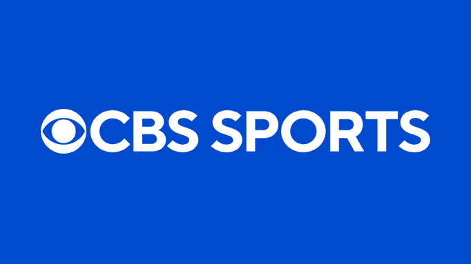 CBS Sports logo, representing the broadcast of professional golf tournaments.
