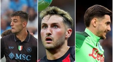 Collage of three young Serie A football players, representing potential low-cost fantasy football hidden gems.