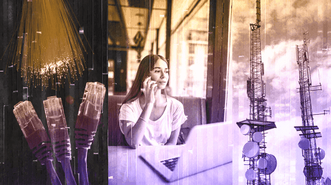 Conectividad digital y tecnología, representando la importancia de la seguridad de datos y la planificación financiera en un mundo digital.