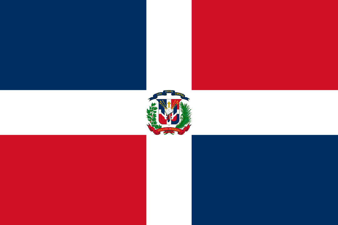 Flag of the Dominican Republic, representing Marileidy Paulino, a competitor in the 400m final.