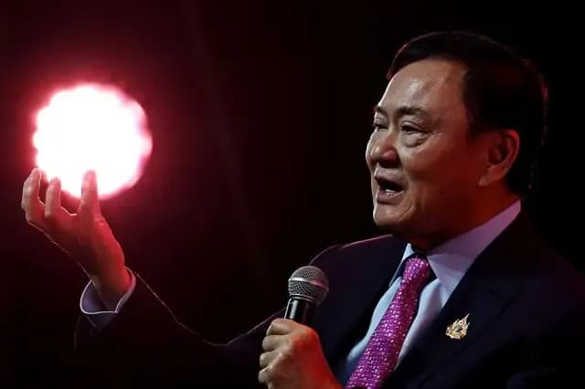 Former Thai Prime Minister Thaksin Shinawatra, whose public statement addressed speculation about a US military base in Thailand.