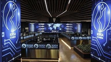 Küresel enflasyon verilerinin beklendiği Borsa İstanbul işlem salonu