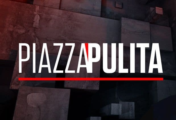 Logo de l'émission 'Piazzapulita' sur La7, où l'interview de Laura Santi a été diffusée