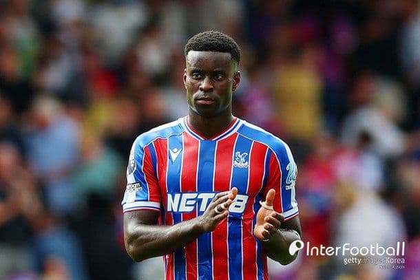 Marc Guéhi in his Crystal Palace kit, the target of Liverpool's defensive recruitment