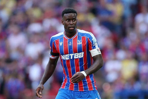 Marc Guéhi of Crystal Palace, contemplating his future amidst transfer speculation