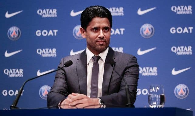 Nasser Al-Khelaifi, président du PSG, représentant la direction du club face aux conséquences de l'affaire Donnarumma sur l'image du club.