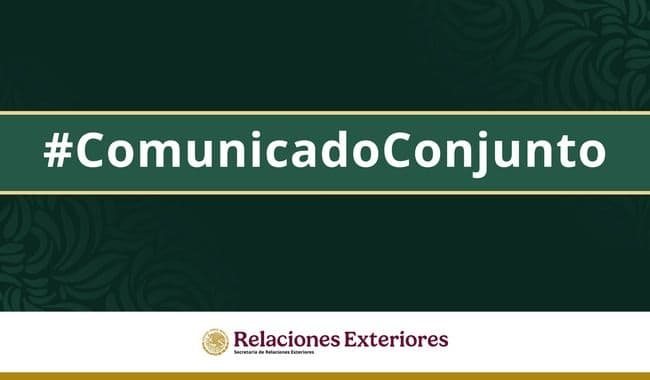 Official joint communique from Mexico's Secretariat of Foreign Affairs regarding the temporary suspension of package shipments to the U.S.