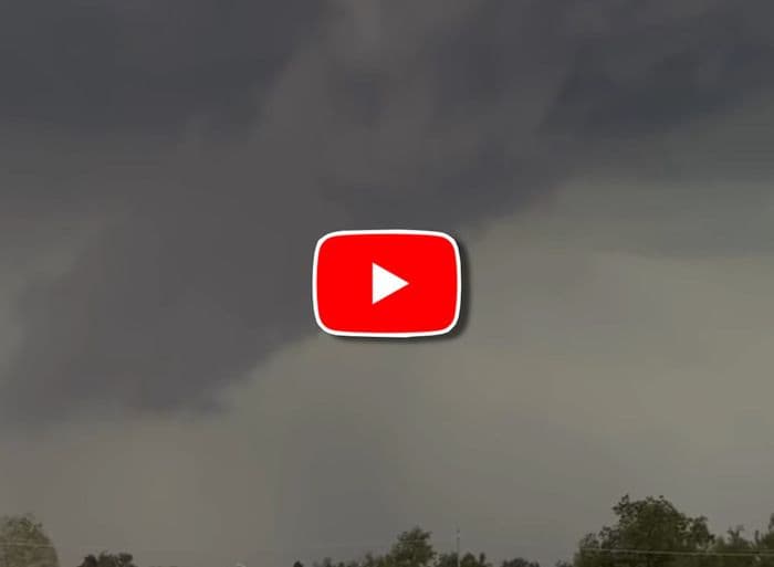 Ominous dark clouds of a supercell storm over Verona, Italy.