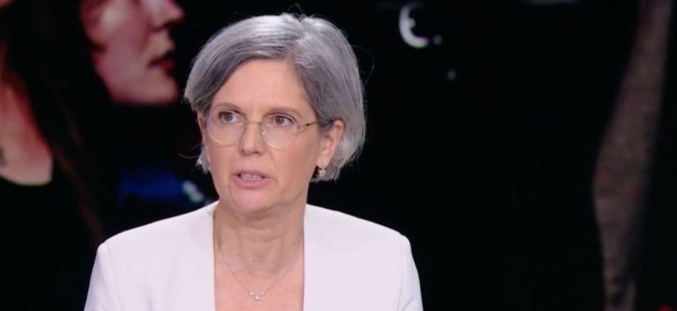 Sandrine Rousseau, a French Green politician, speaking during an interview.
