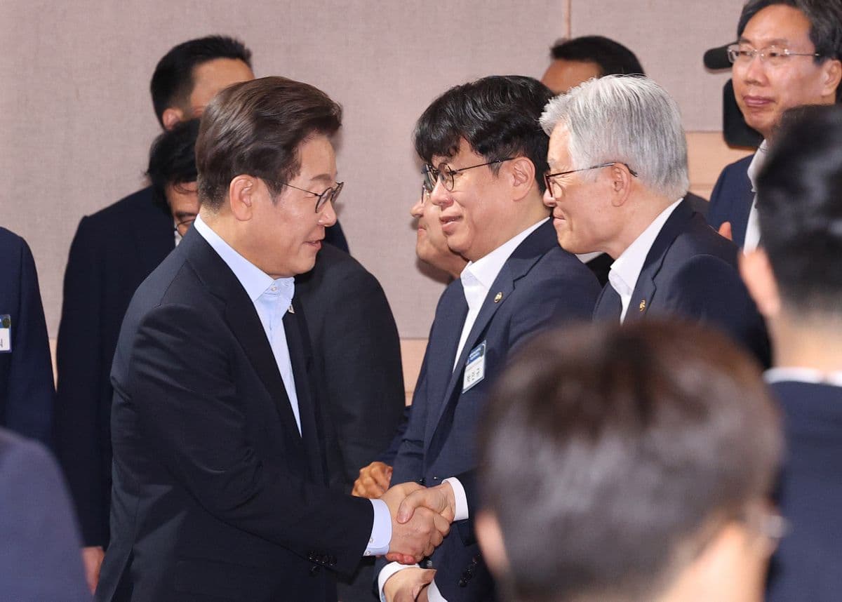 The President of South Korea speaking, reflecting the domestic debate and the significant economic outlay of the Korea-US agreement.