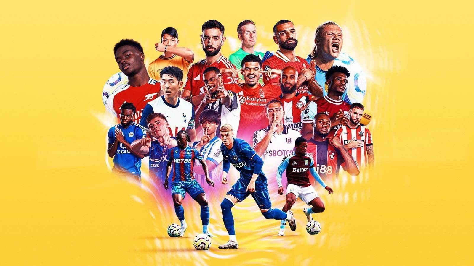 Une mosaïque de joueurs de Premier League représentant la nouvelle saison FPL 2025/26.