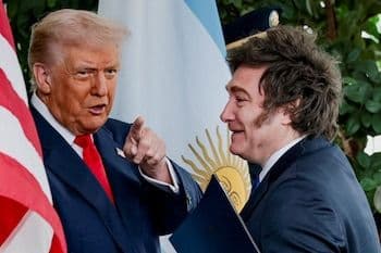 US and Argentine presidents, Donald Trump and Javier Milei, discuss a trade agreement.