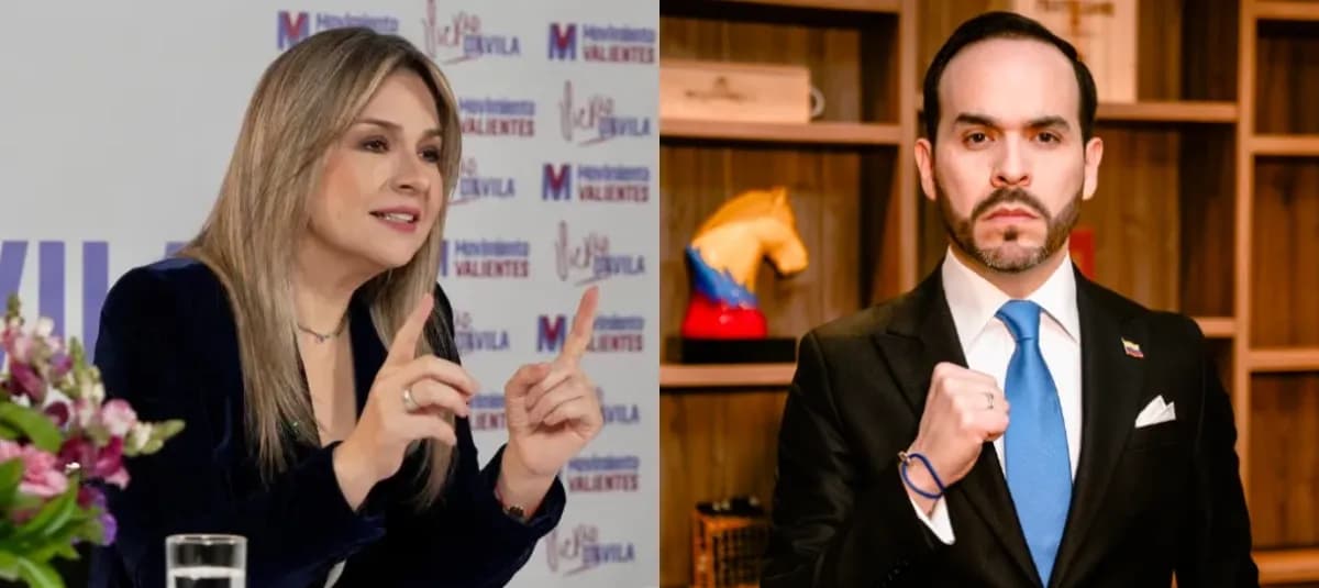 Vicky Dávila y Abelardo De La Espriella, figuras centrales en el debate sobre la coherencia política.